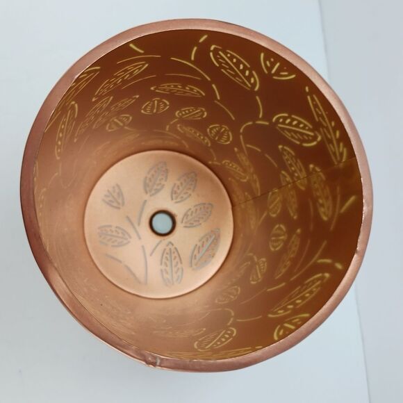 Scentsy Prosper Diffuser Shade Only, Copper Leaf Design, New/EUC - Picture 6 of 7